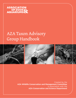 AZA Taxon Advisory Group Handbook