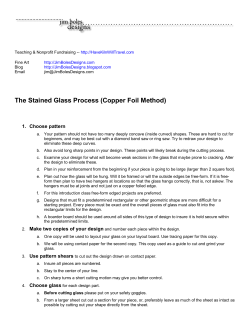 The Stained Glass Process (Copper Foil Method)