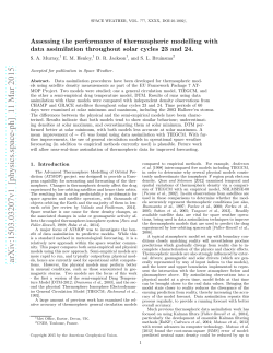 Assessing the performance of thermospheric modelling with data