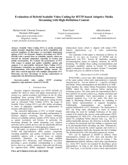 Evaluation of Hybrid Scalable Video Coding for HTTP