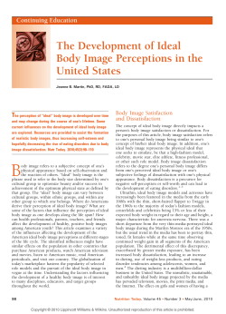The Development of Ideal Body Image Perceptions in the United