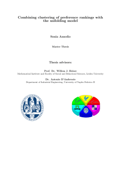 Combining clustering of preference rankings with the unfolding model