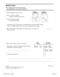 Marble Game - Paine in the Math