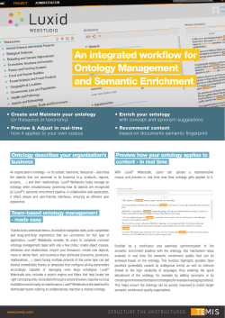 An integrated workflow for Ontology Management and Semantic