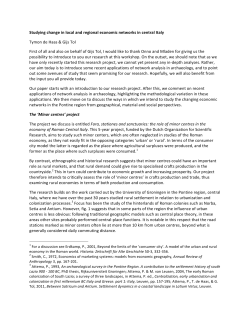 Studying change in local and regional economic networks in