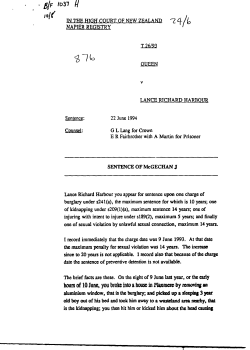 Lance Richard Harbour Sentencing Notes (application/pdf)