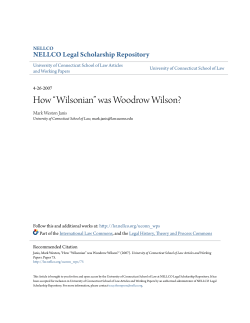 How &ldquo;Wilsonian&rdquo; was Woodrow Wilson?