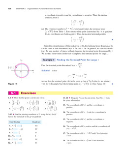 5.1 Exercises