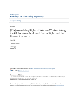 (Dis)Assembling Rights of Women Workers Along the Global