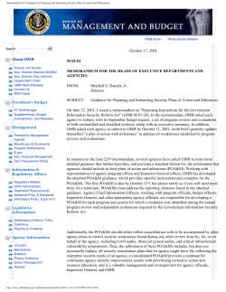 M-02-01 - FISMA Center