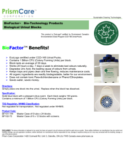 Product Sheet - Prism Care Corporation