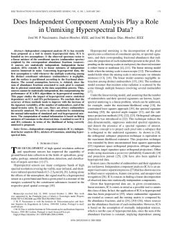 Does Independent Component Analysis Play a Role in Unmixing