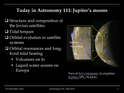 Today in Astronomy 111: the satellites of the giant planets