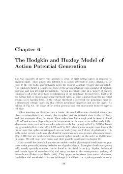 Chapter 6 The Hodgkin and Huxley Model of Action Potential