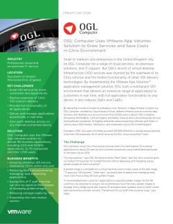 OGL Computer Uses VMware App Volumes Solution to Grow