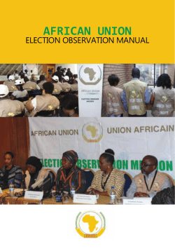 African Union Election Observation Manual