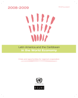 Latin America and the Caribbean in the World Economy