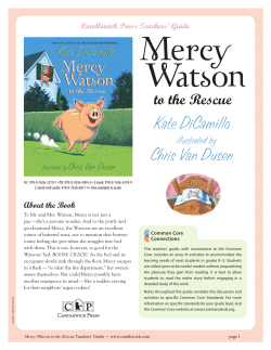 Teachers` Guide &ndash; Mercy Watson to the Rescue