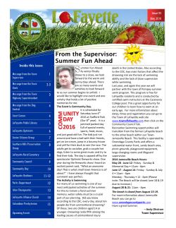 May 2016 - Town of LaFayette, NY