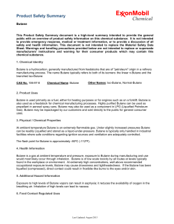 Product Safety - ExxonMobil Chemical