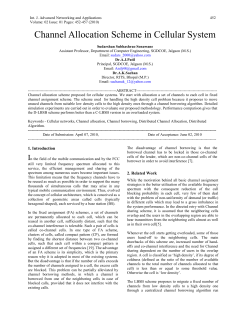 Channel Allocation Scheme in Cellular System