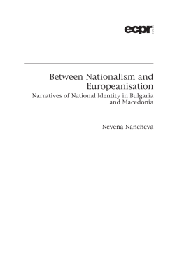 Between Nationalism and Europeanisation