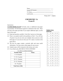 Exam II KEY - UC Davis Canvas