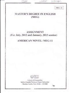MEG-11 - IGNOU