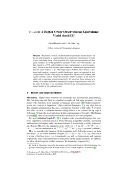 HOMER: A Higher-Order Observational Equivalence Model checkER