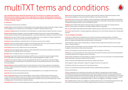 multiTXT terms and conditions