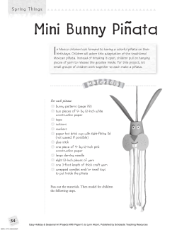 Mini Bunny Pi&ntilde;ata