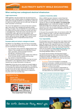 electricity safety while excavating