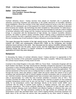 Cobane, 2014, ACERS, A 50 Year History Of Contract