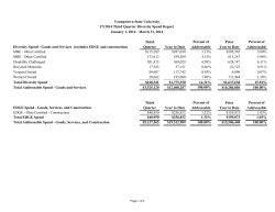 Third Percent of Prior Percent of Diversity Spend