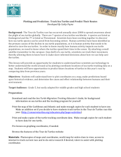Plotting and Prediction - Sea Turtle Conservancy