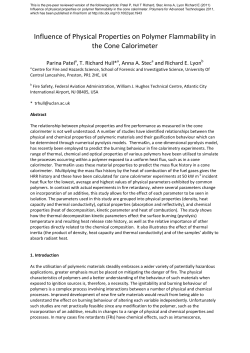 Influence of Physical Properties on Polymer Flammability in the