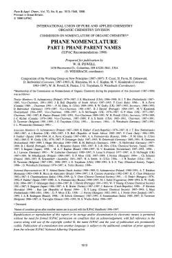PHANE NOMENCLATURE