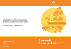 (EHCI) 2012 - Health Consumer Powerhouse