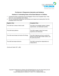 Pre-Service 2: Responsive Interaction and