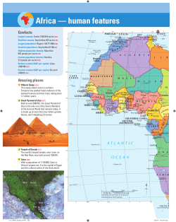 Africa &mdash; human features
