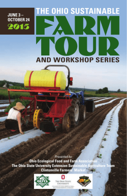 Ohio Sustainable Farm Tour and Workshop Series