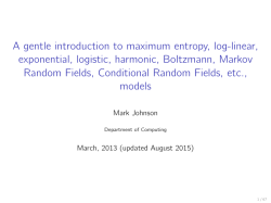 A gentle introduction to maximum entropy, log