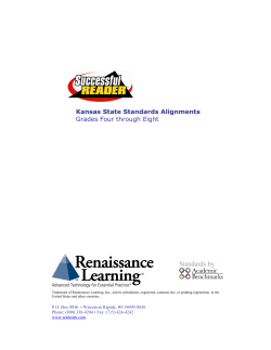 Kansas State Standards Alignments Grades Four