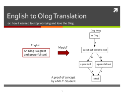how I learned to stop worrying and love the Olog (PDF