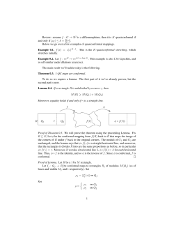 Review: assume f : G → R 2 is a differmorphism, then it is K
