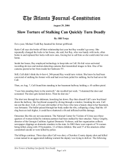 The Atlanta Journal-Constitution - National Center on Domestic and