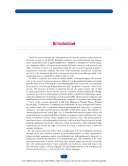 Legal Requirements for Electronic Records Retention