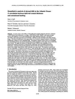 Quantitative analysis of abyssal hills in the Atlantic Ocean: A