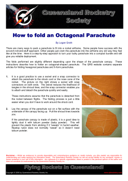 How to fold a How to fold an Octagonal Parachute agonal Parachute