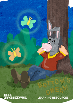 LEARNING RESOURCES BOTTOM`S DREAM &copy; Bell Shakespeare